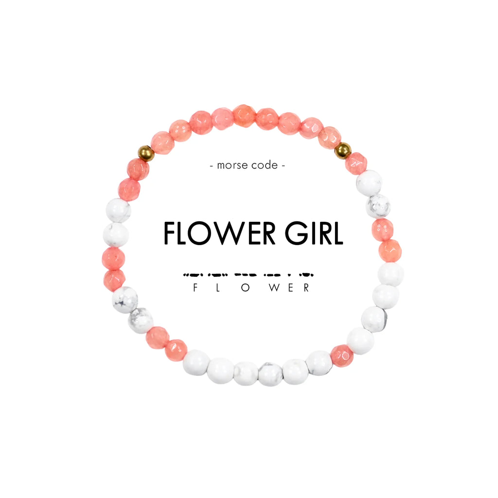 Gold Morse Code Bracelet for Flower Girl-Ethicgoods-The Bugs Ear