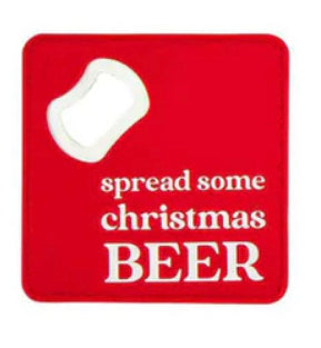 Christmas Bottle Opener Coaster Mud Pie-Mud pie-The Bugs Ear