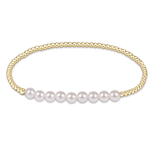 Enewton Classic Gold Beaded Bliss 2.5 mm Bead Bracelet 5mm Pearl-Enewton-The Bugs Ear