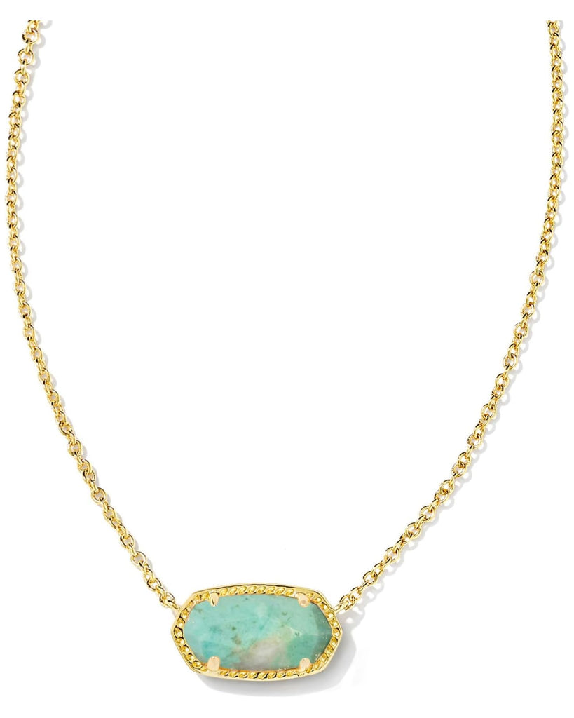 Kendra Scott Gold Sea Green Chryscl-Kendra Scott-The Bugs Ear