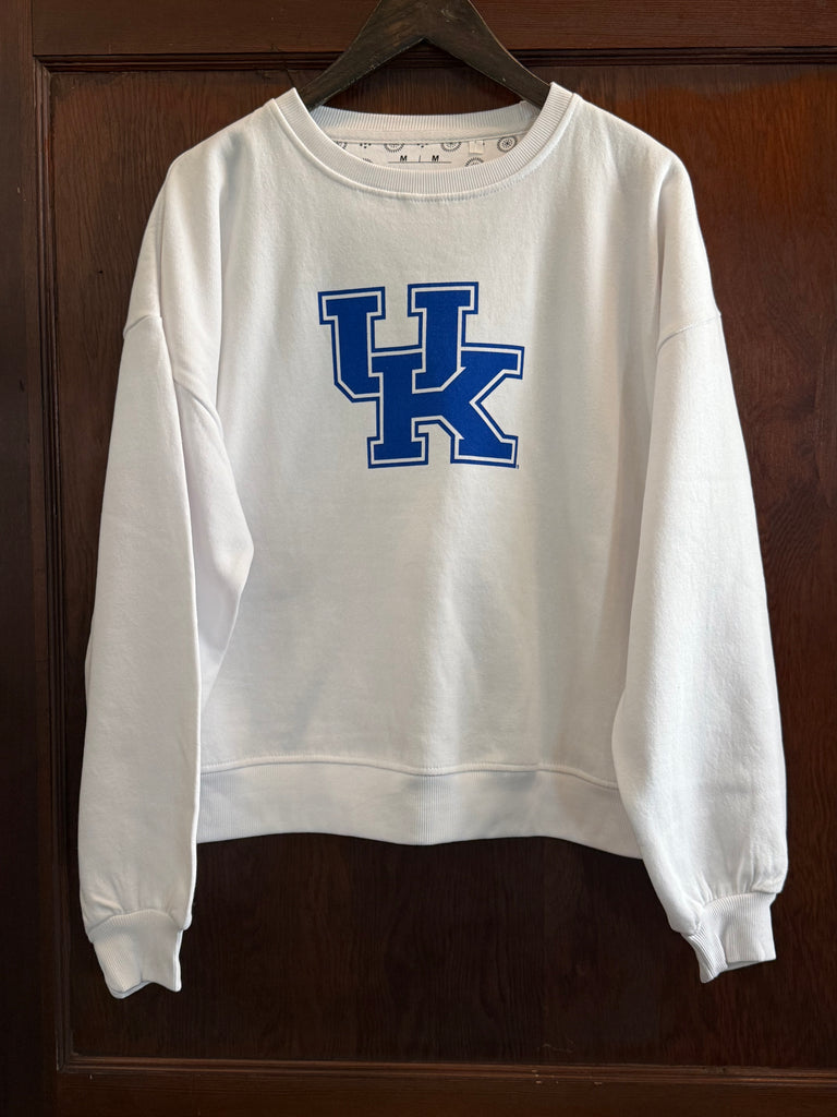 University of Kentucky Sweatshirt in White-Royce-The Bugs Ear