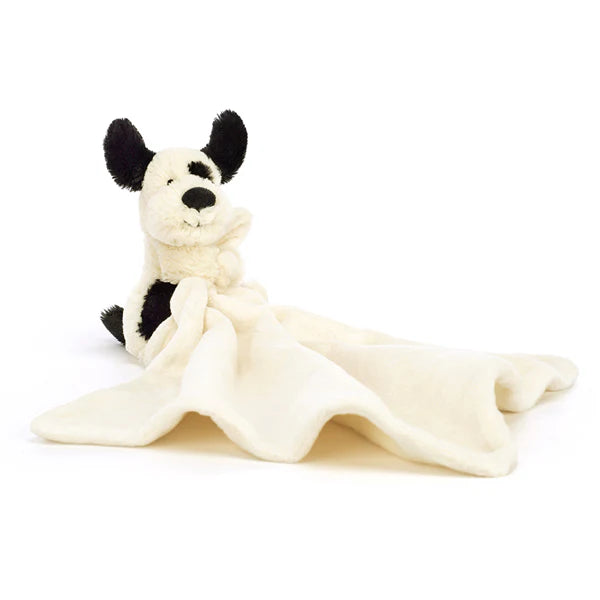 Jellycat Bashful Black Cream Puppy Soother-Jellycat-The Bugs Ear