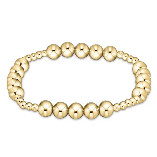 Enewton Classic Blissful Pattern 3mm Bead Bracelet 6mm Gold-Enewton-The Bugs Ear