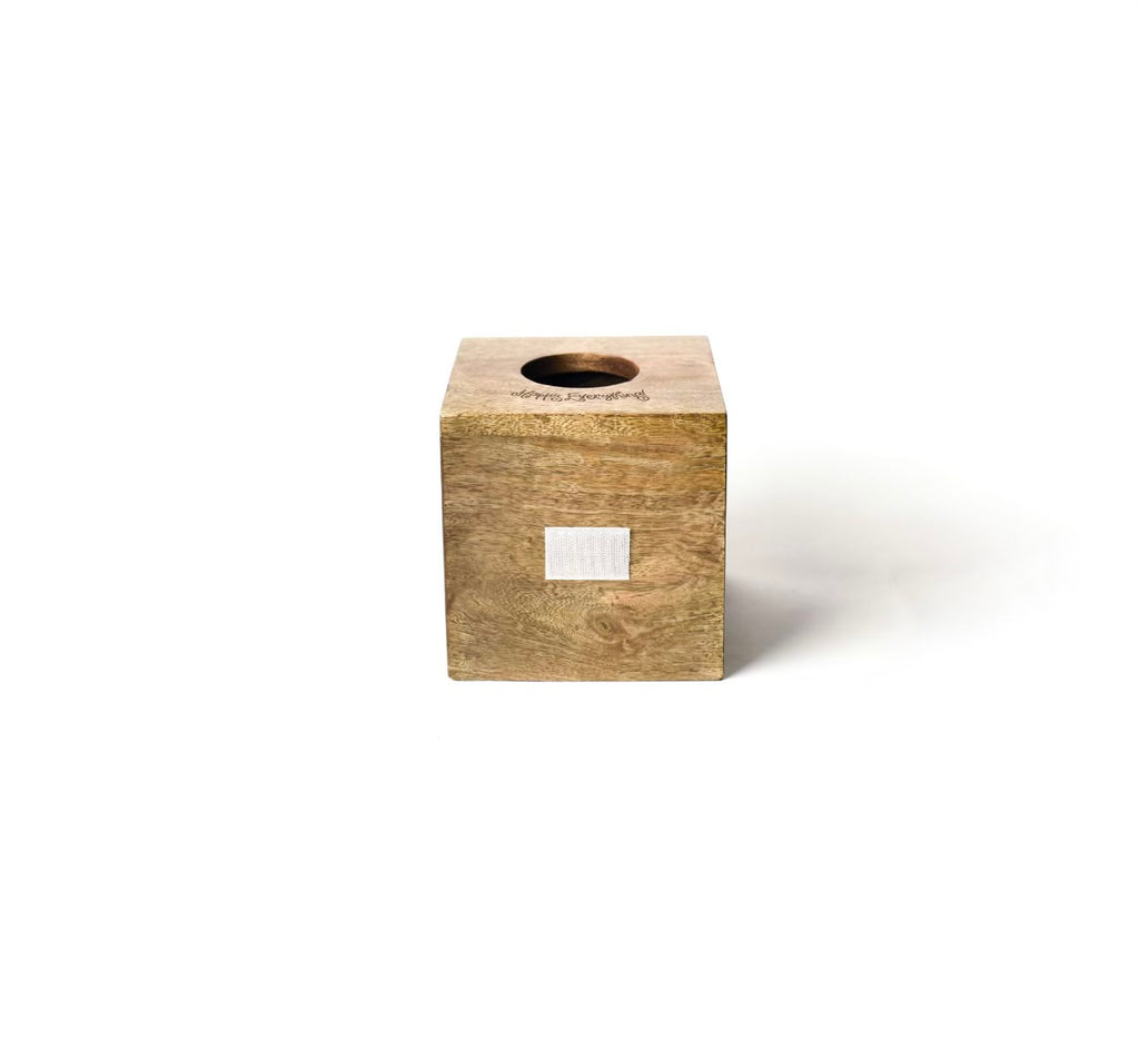 Happy Everything Mini Square Wood Tissue Box-Happy Everything-The Bugs Ear