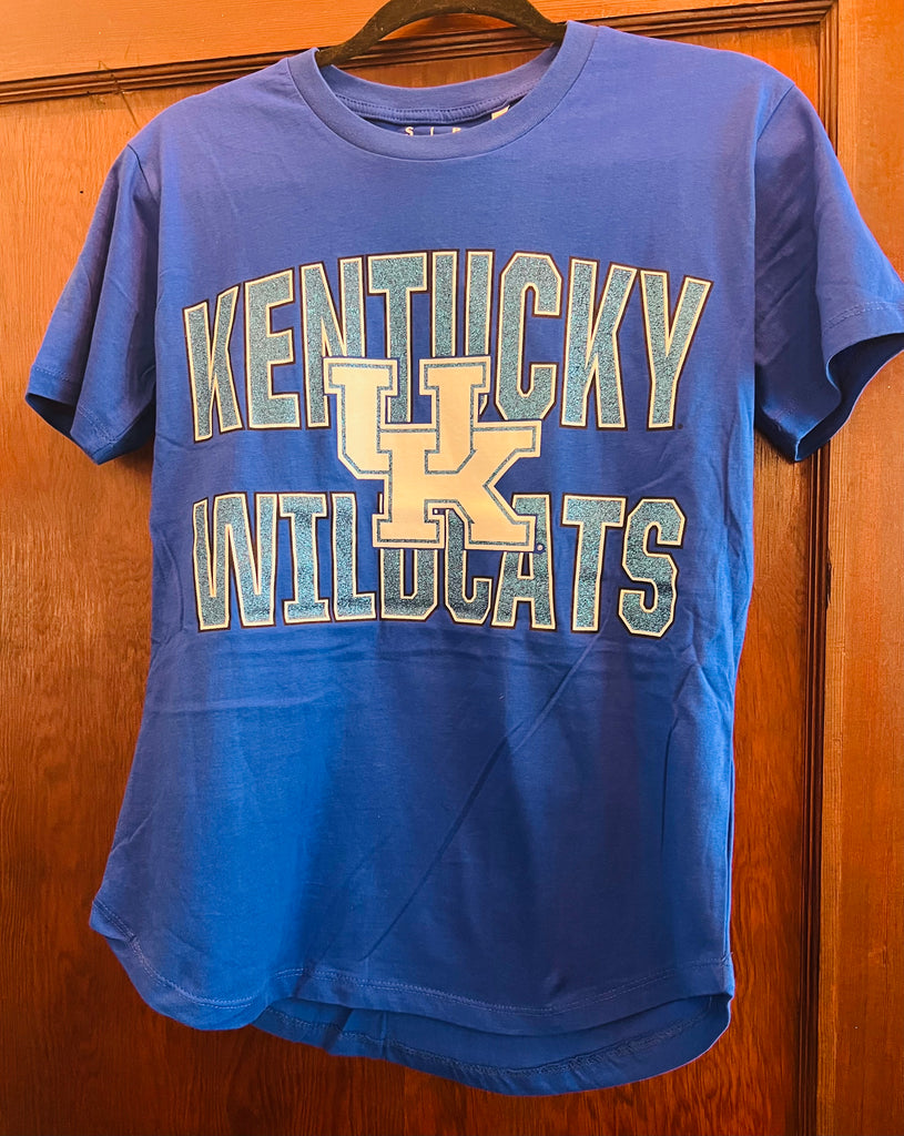 Kentucky Short Sleeve Glitter Top-Royce-The Bugs Ear