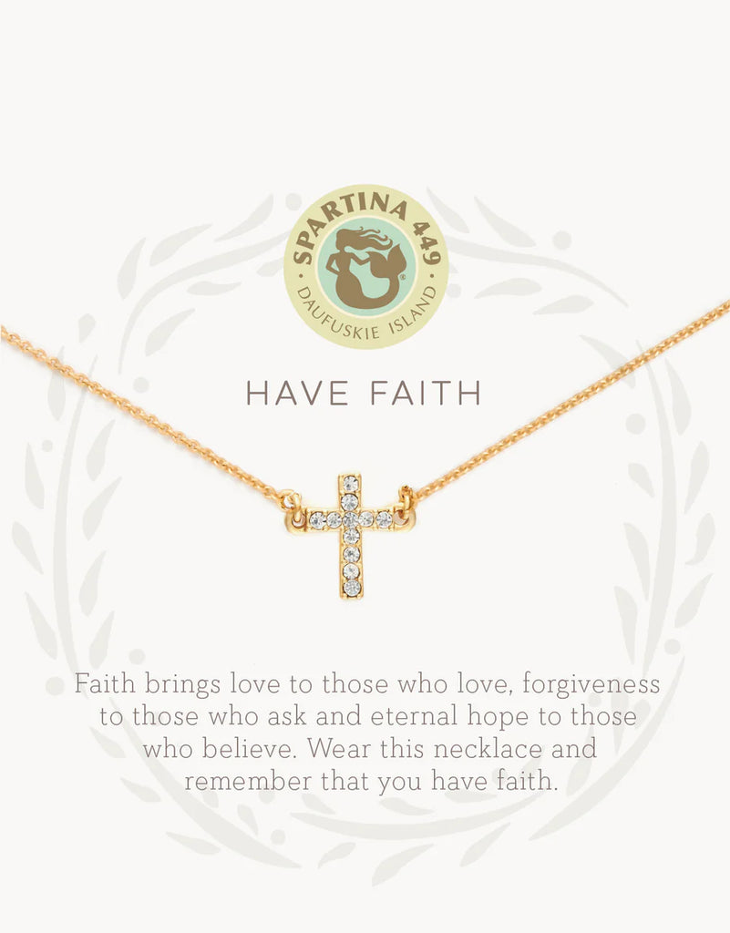 Spartina Sea La Vie Have Faith Necklace-Spartina-The Bugs Ear