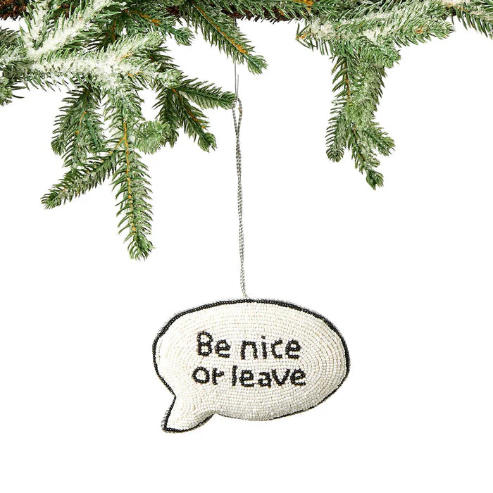 Bubble Bauble Sayings Hand-Beaded Ornaments-Two's Company-The Bugs Ear