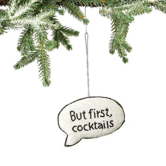 Bubble Bauble Sayings Hand-Beaded Ornaments-Two's Company-The Bugs Ear