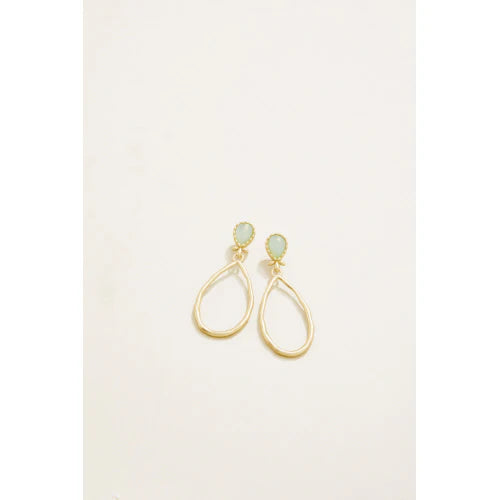 Spartina Nara Teardrop Earrings Seafoam-Spartina-The Bugs Ear