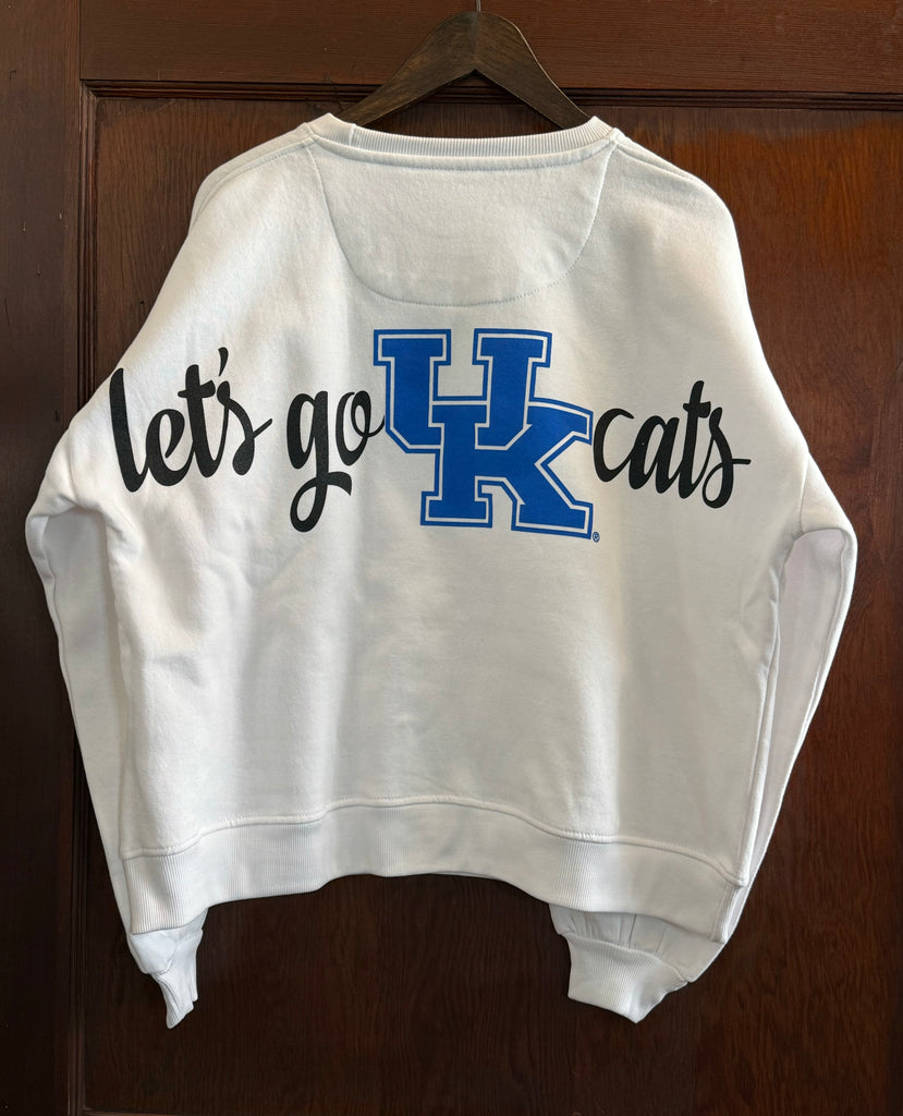 University of Kentucky Sweatshirt in White-Royce-The Bugs Ear