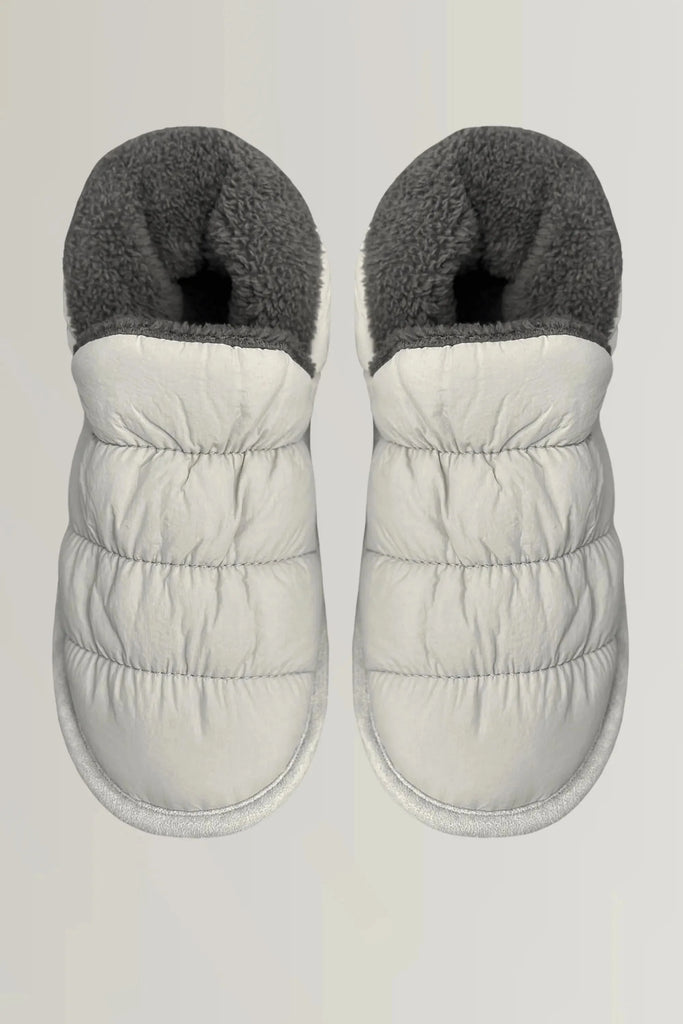 Faceplant Puffer Slipper in Grey-Faceplant-The Bugs Ear