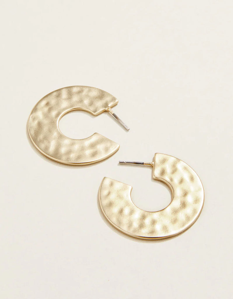 Spartina Flat Hoop Earrings 30mm Gold-Spartina-The Bugs Ear