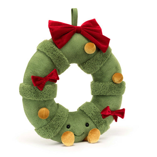 Jellycat Amuseables Decorated Christmas Wreath-Jellycat-The Bugs Ear