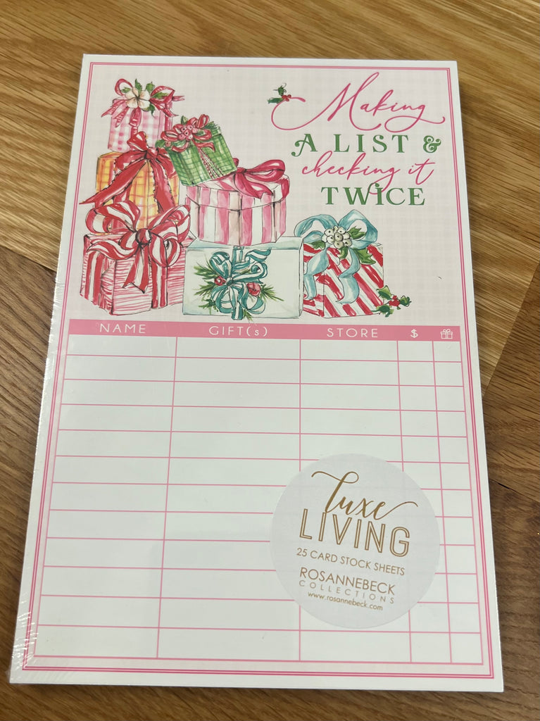 Making a List Large Luxe Notepad Roseanne Beck-Roseanne Beck-The Bugs Ear