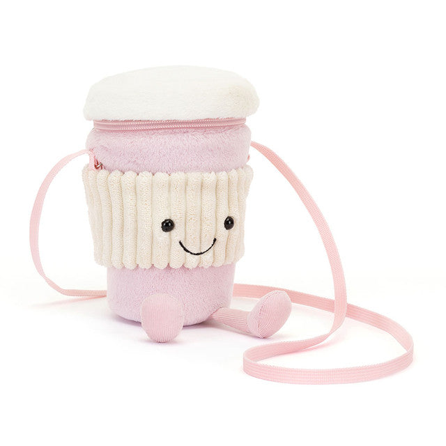 Jellycat Amuseables Coffee-To-Go Pink Bag-Jellycat-The Bugs Ear