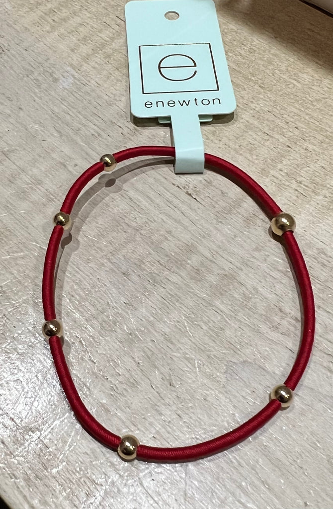 Enewton "E"ssentials Bracelet in Crimson-Enewton-The Bugs Ear