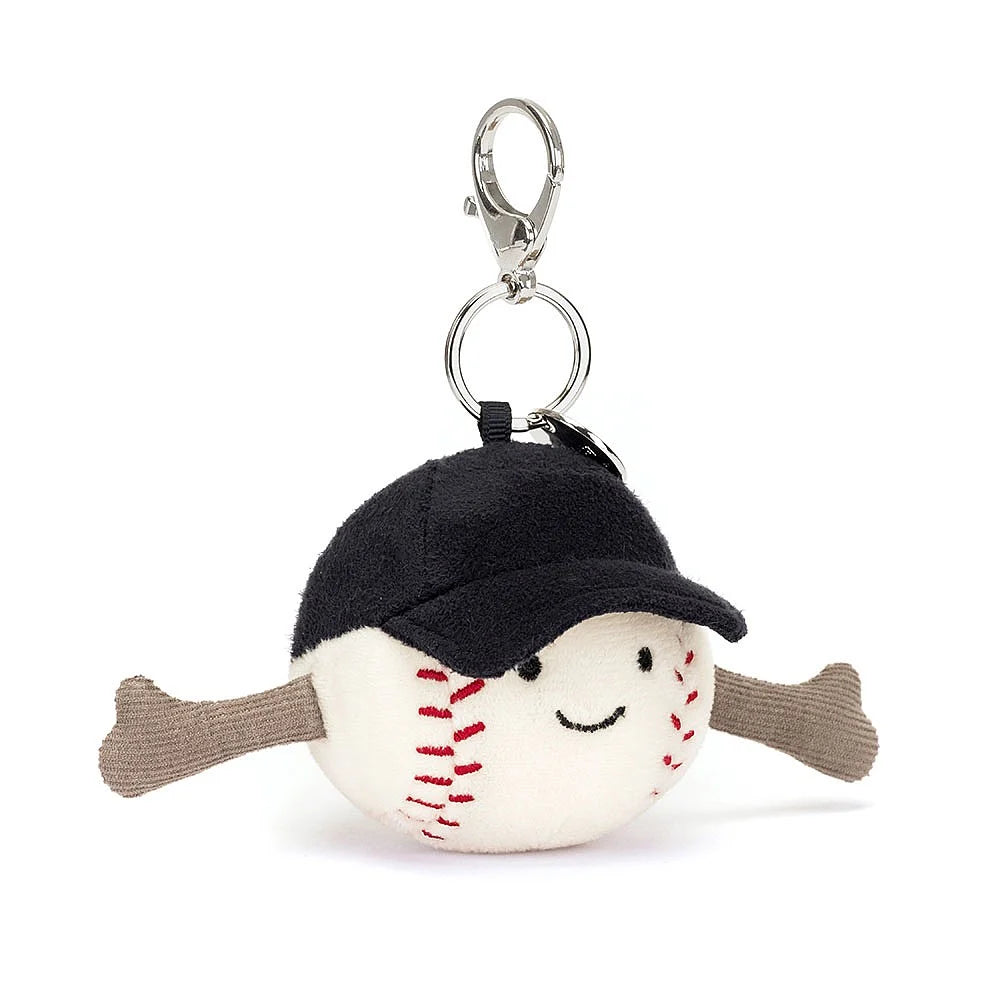Jellycat Amuseable Sports Baseball Bag Charm-Jellycat-The Bugs Ear