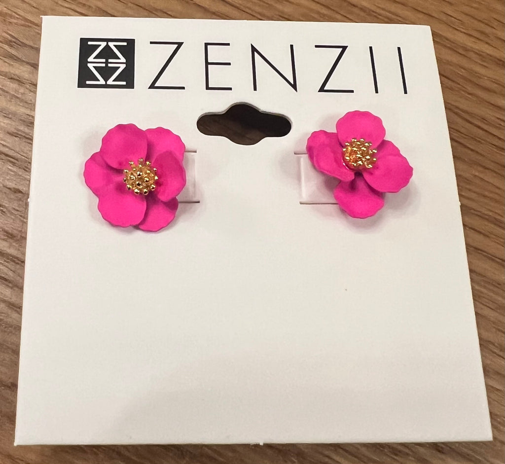 Amelia Mini Flower Stud Earrings-ZENZII-The Bugs Ear