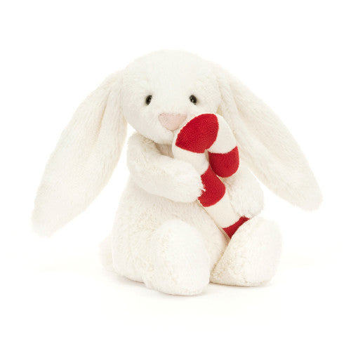 Jellycat Bashful Bunny with Candy Cane-Jellycat-The Bugs Ear