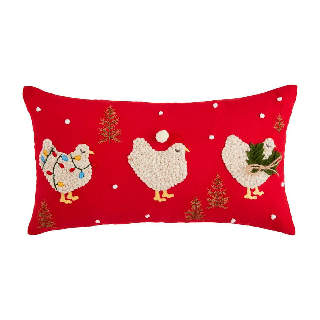 Lumbar Xmas Farm Animal Pillow Mud Pie-Mud pie-The Bugs Ear