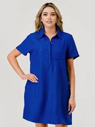 Bree Game Day Dress in Royal Blue Bree Game Day Dress in Royal Blue