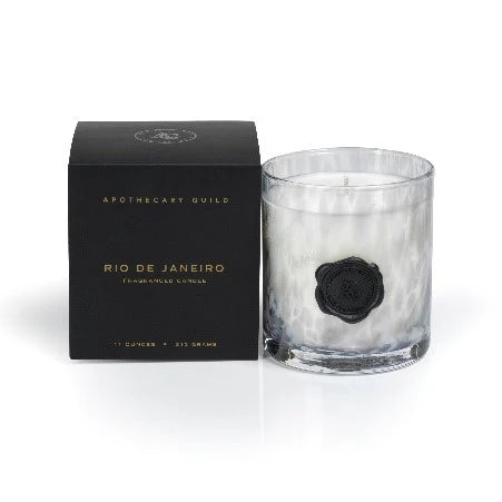 Zodax Apothecary Guild Scented Opal Glass Jar Candle in Lemon Peel, Lavender and Tarragon-Zodax-The Bugs Ear