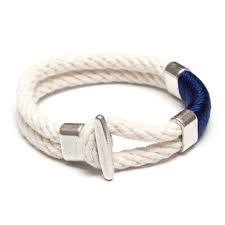 Cambridge Ivory, Navy and Silver Bracelet-Allison Cole Jewelry-The Bugs Ear