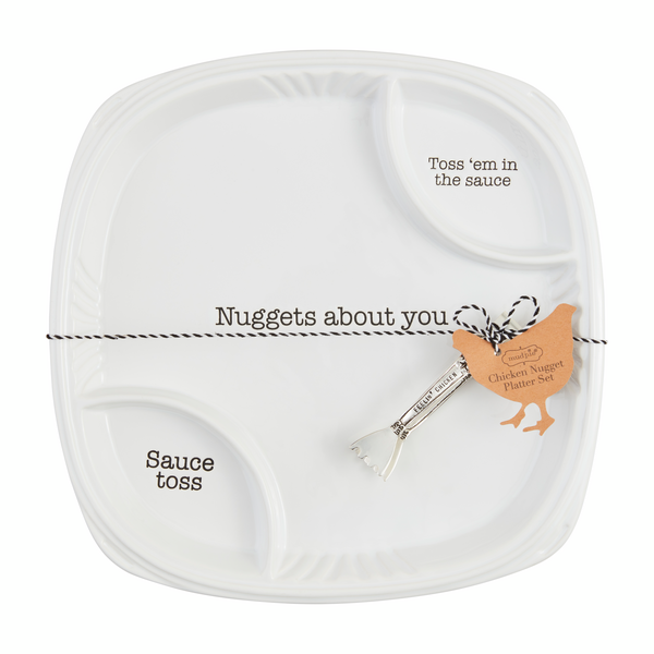 Chicken Nugget Platter Set Mud Pie-Mud pie-The Bugs Ear