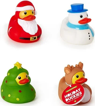 Christmas Light Up Rubber Duckies-Two's Company-The Bugs Ear