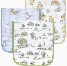 Copper Pearl Hundred Acre Wood Premium Burp Cloth-Copper Pearl-The Bugs Ear