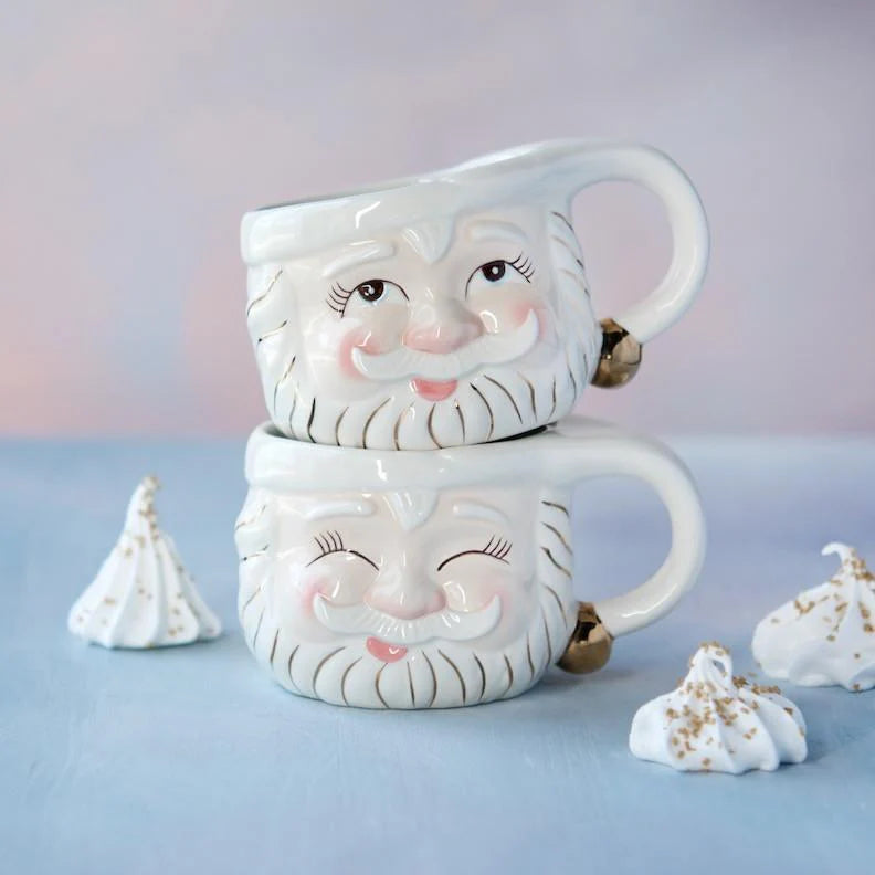 Papa Noel White Gold Mug Santa-One Hundred 80-The Bugs Ear