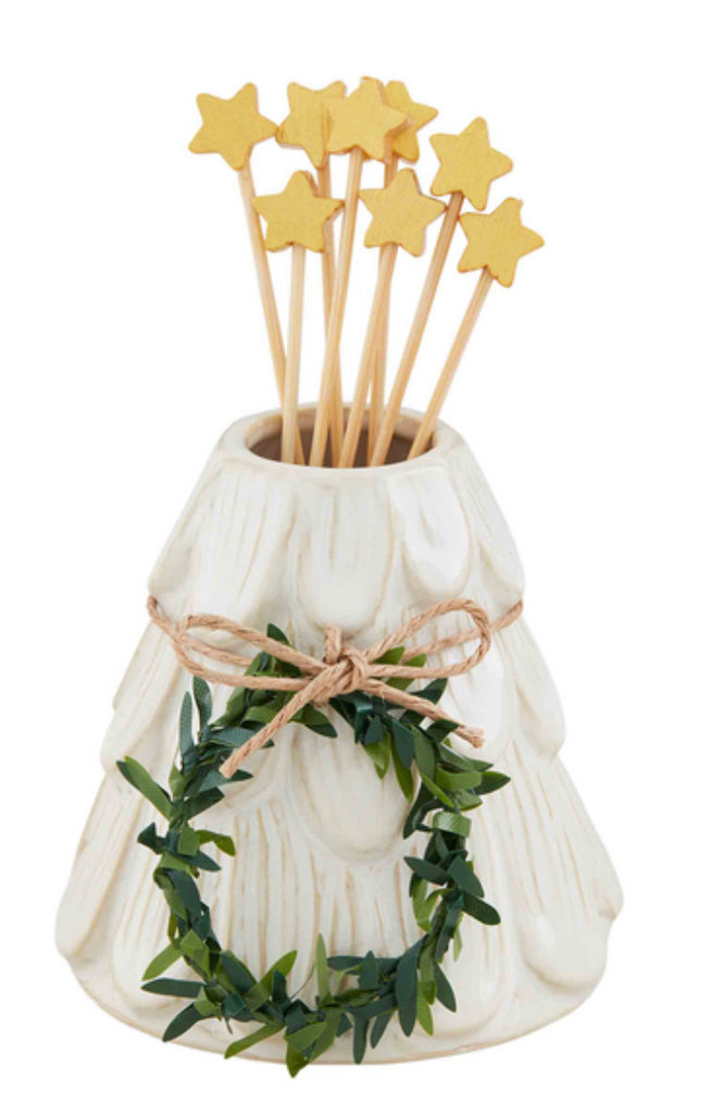 Christmas Tree Toothpick Holder-Mud pie-The Bugs Ear