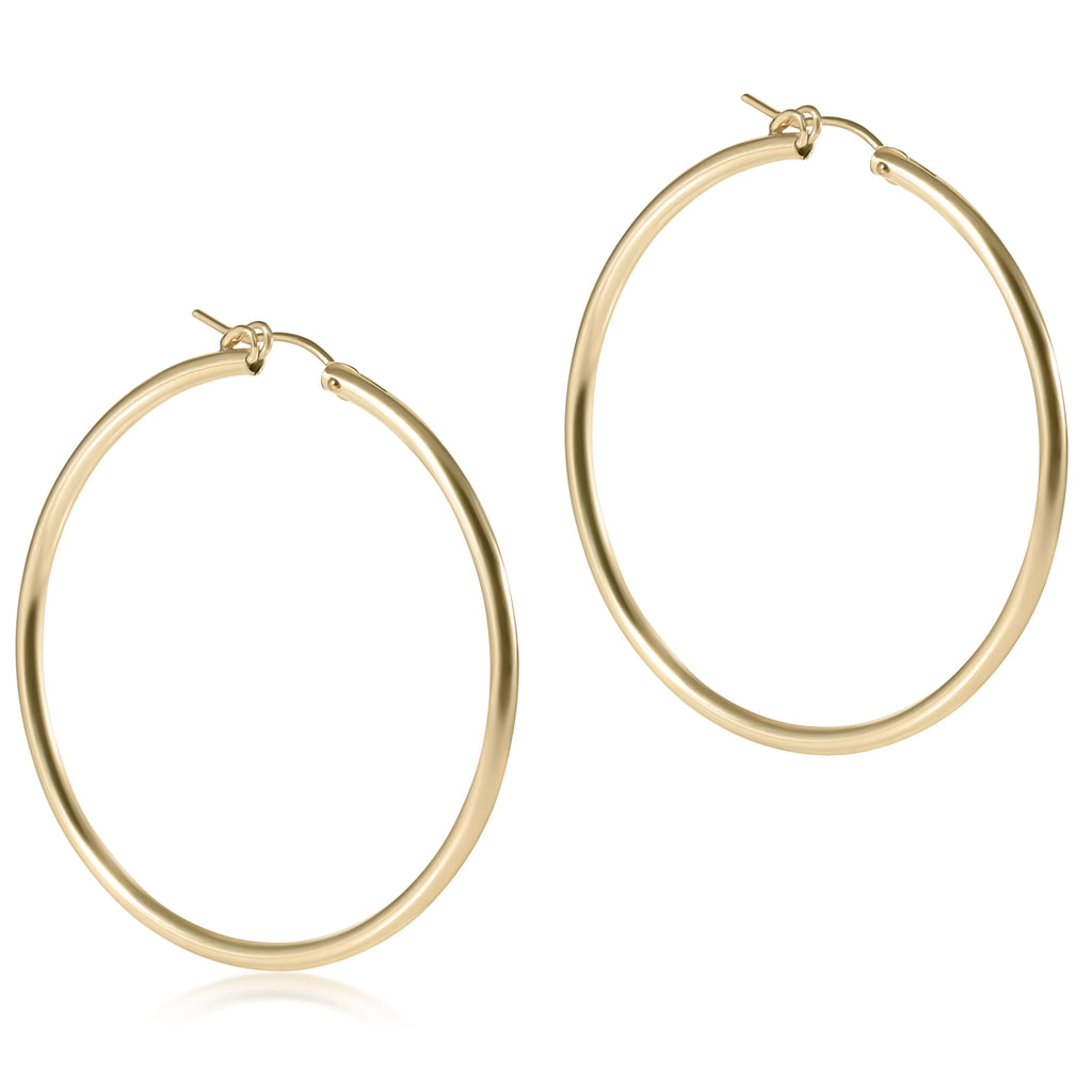 Enewton Round Gold 2" Hoop Smooth-Enewton-The Bugs Ear