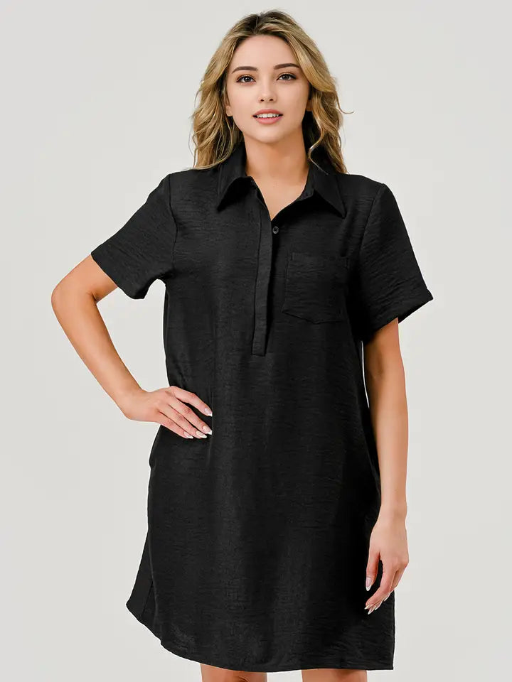 Ellie Game Day Dress in Black Small Ellie Game Day Dress in Black Small