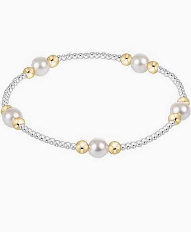 Enewton Classic Mixed Metals Purpose Pattern 6mm Bead Bracelet Pearl-Enewton-The Bugs Ear