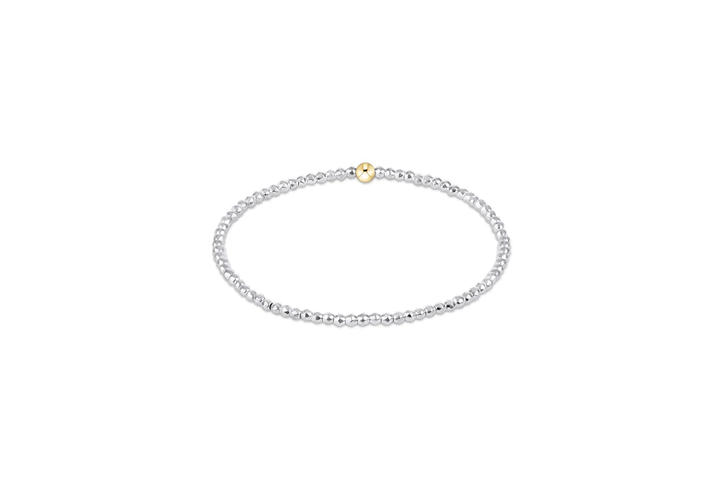 Enewton EXTENDS Bright Silver Faceted Hematite 2mm Bead Bracelet-Enewton-The Bugs Ear