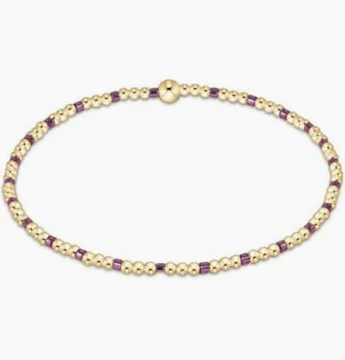 Enewton Egirl Hope Sincerity Pattern 2mm Bead Bracelet in Pink Metallic-Enewton-The Bugs Ear