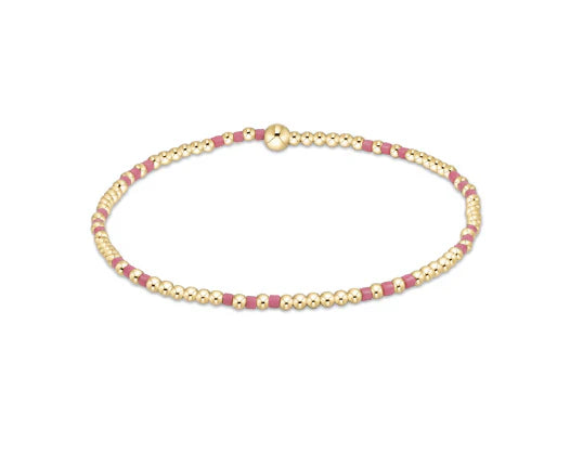 Enewton Hope Joy 2mm Bead Bracelet in Bright Pink-Enewton-The Bugs Ear