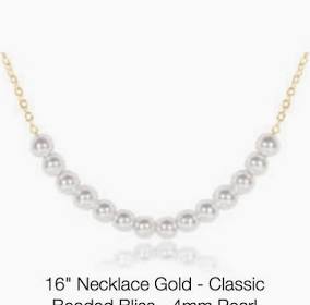 Enewton Necklace Gold Classic Beaded Bliss 4mm Pearl-Enewton-The Bugs Ear