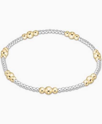 Enewton Purpose Gold 4mm Bead Bracelet - Mixed Metal-Enewton-The Bugs Ear