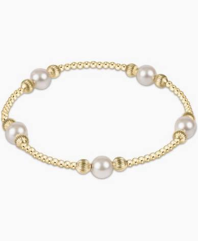 Enewton Purpose Pearl Gold Dignity 6mm Bead Bracelet-Enewton-The Bugs Ear