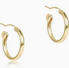 Enewton Round Gold 0.5" Hoop Smooth-Enewton-The Bugs Ear