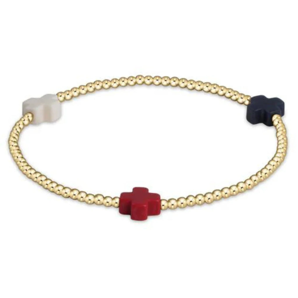 Enewton Signature Cross Pattern 2mm Bead Bracelet Firecracker-Enewton-The Bugs Ear