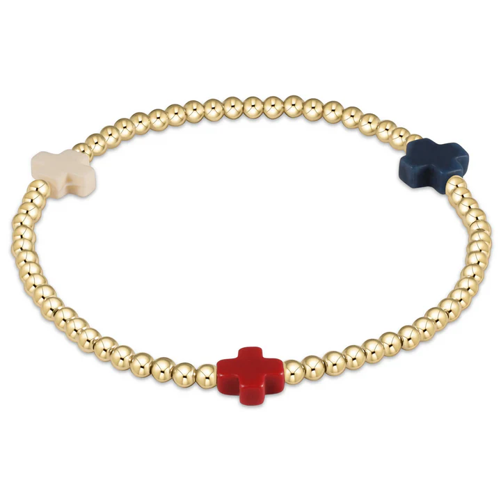 Enewton Signature Cross Pattern 3mm Bead Bracelet Firecracker-Enewton-The Bugs Ear