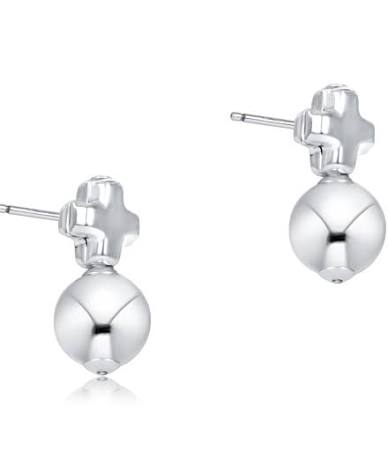 Enewton Signature Cross Small Sterling Stud - Classic Sterling-Enewton-The Bugs Ear