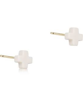 Enewton Signature Cross Small Stud in Off-White-Enewton-The Bugs Ear