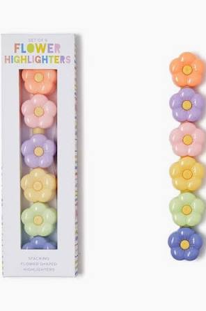 Flower Power Stackable Flower Highlighters Includes 5 Colors-Two's Company-The Bugs Ear