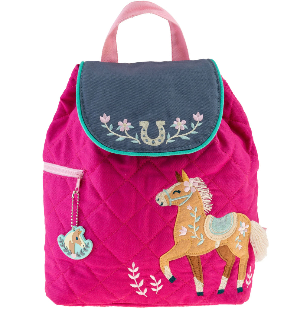 Stephen Joseph Quilted Backpack in Horse-Stephen Joseph-The Bugs Ear
