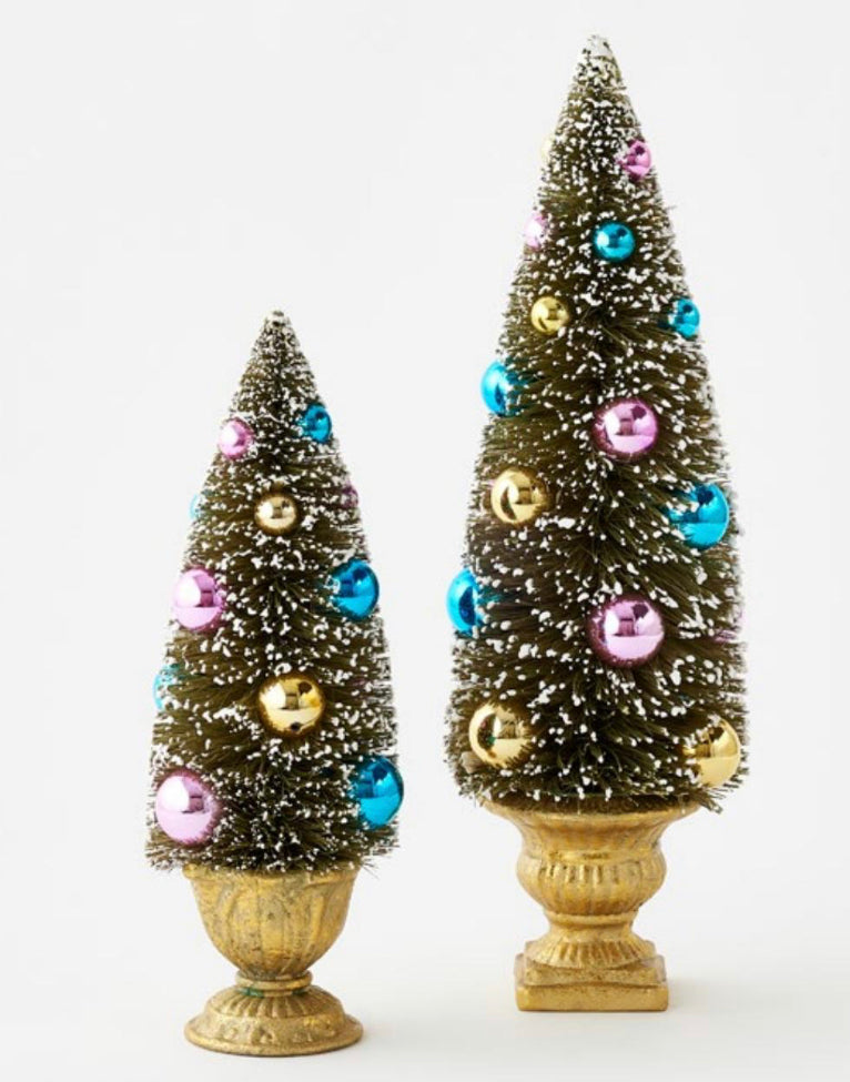 Snowy Sisal Trees, Set of 2-One Hundred 80-The Bugs Ear