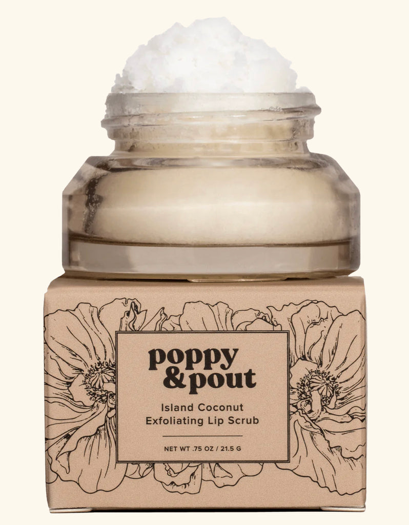 Lip Scrub in Island Coconut-Poppy and Pout-The Bugs Ear